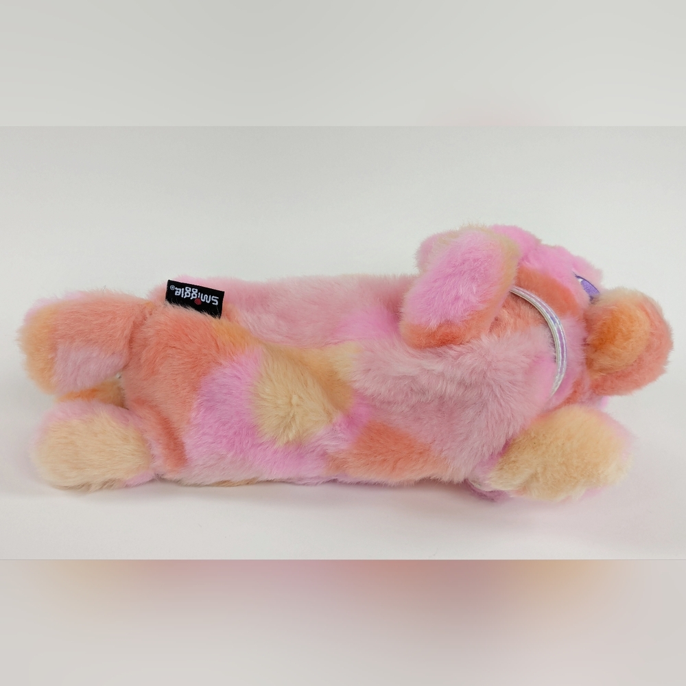 Euc SMIGGLE Fluffy Pink Dog Pencil Case Zippered Tie Dye Kawaii Y2K - Picture 7 of 10